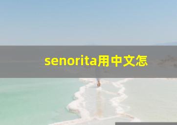 senorita用中文怎