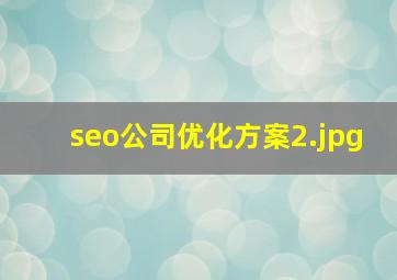 seo公司优化方案