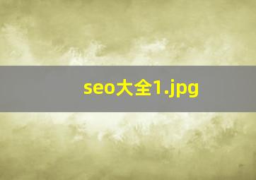 seo大全