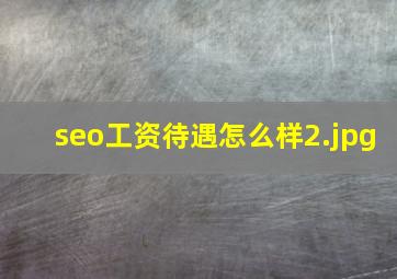 seo工资待遇怎么样