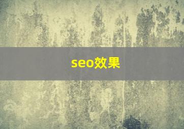 seo效果