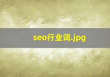 seo行业词