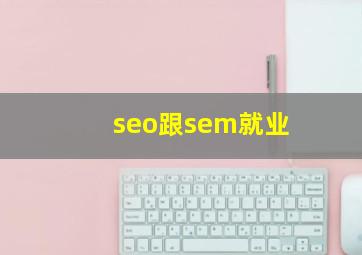 seo跟sem就业