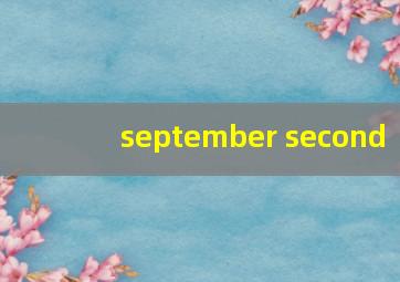september second