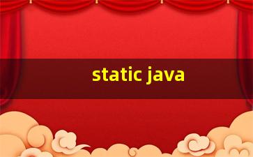 static java