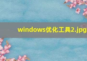 windows优化工具